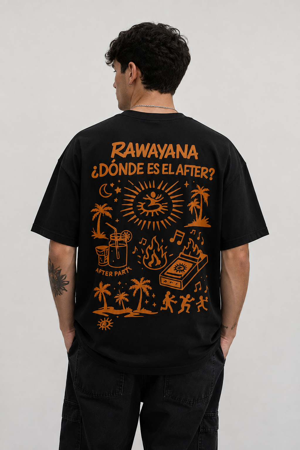 🖤 RAWAYANA — ¿DÓNDE ES EL AFTER? Negra  - UNISEX- 30% OFF