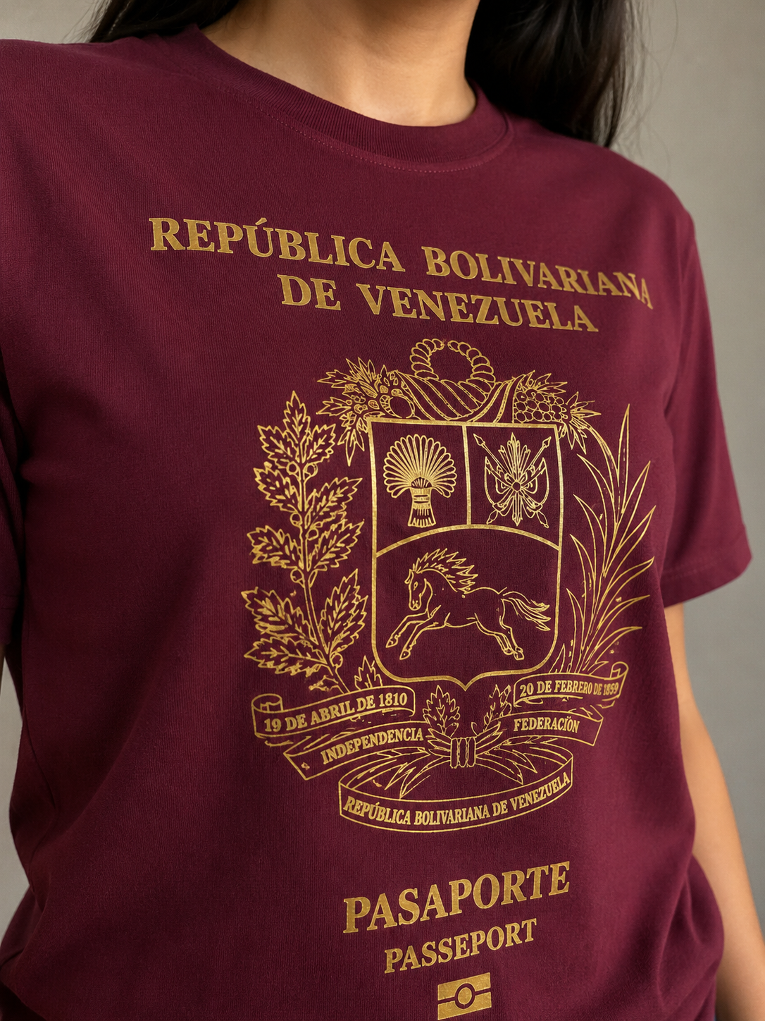 Polera Pasaporte Venezolano Unisex - 30% OFF