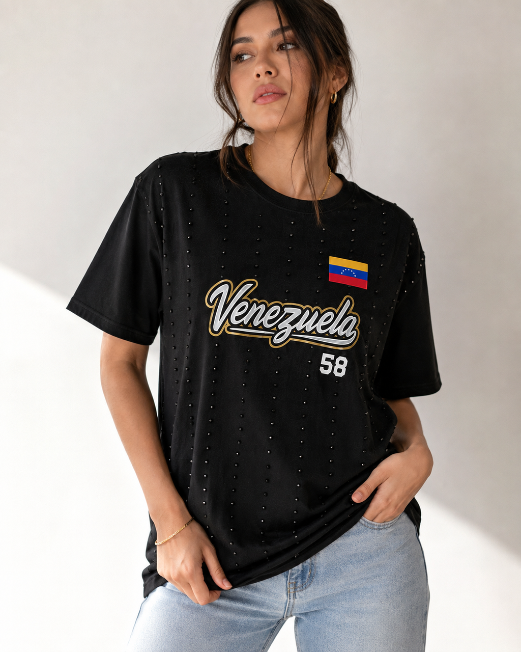 POLERA VENEZUELA 58 ✨ CON BRILLOS  UNISEX • 30% OFF