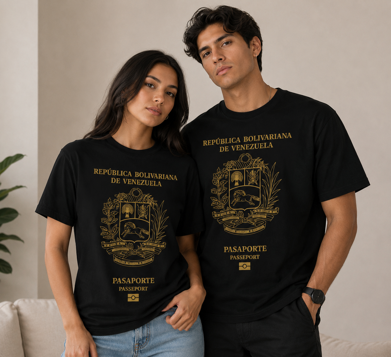 Polera Pasaporte Venezolano Unisex - 30% OFF
