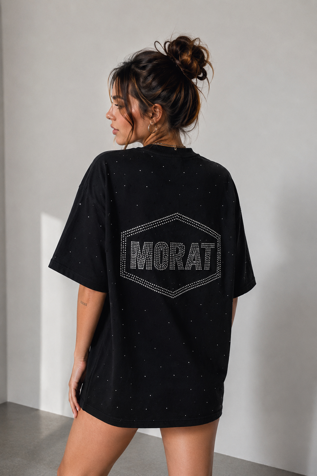 ✨ Polera MORAT — Unisex | con Cristales Strass efecto diamante