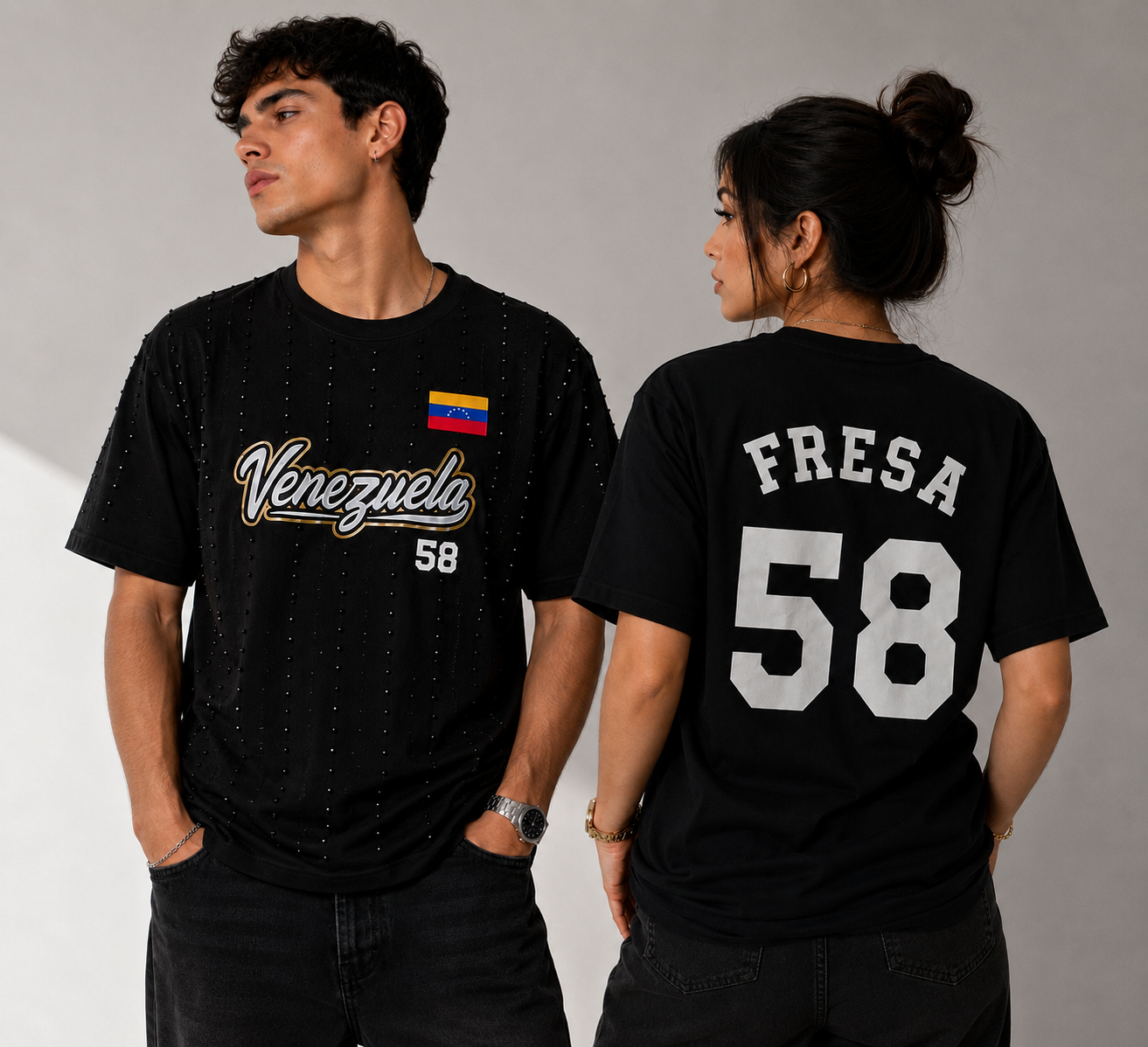 POLERA VENEZUELA 58 ✨ CON BRILLOS  UNISEX • 30% OFF