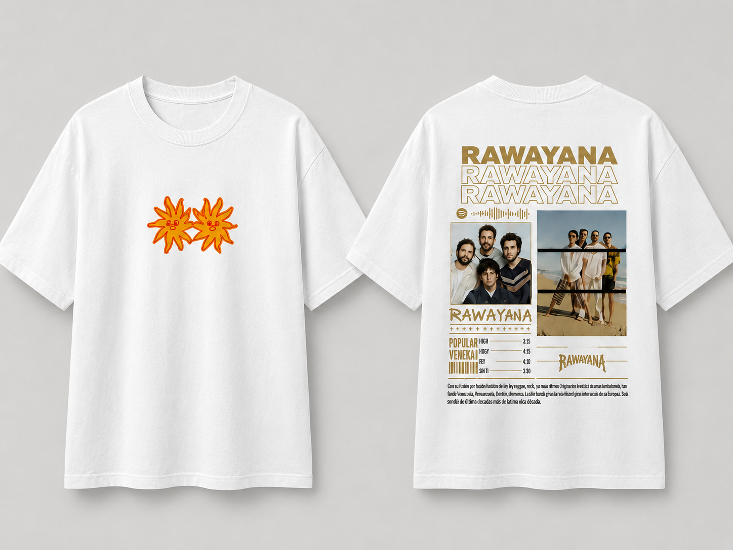POLERA RAWAYANA — EDICIÓN ESPECIAL-Blanco - UNISEX- 30% OFF