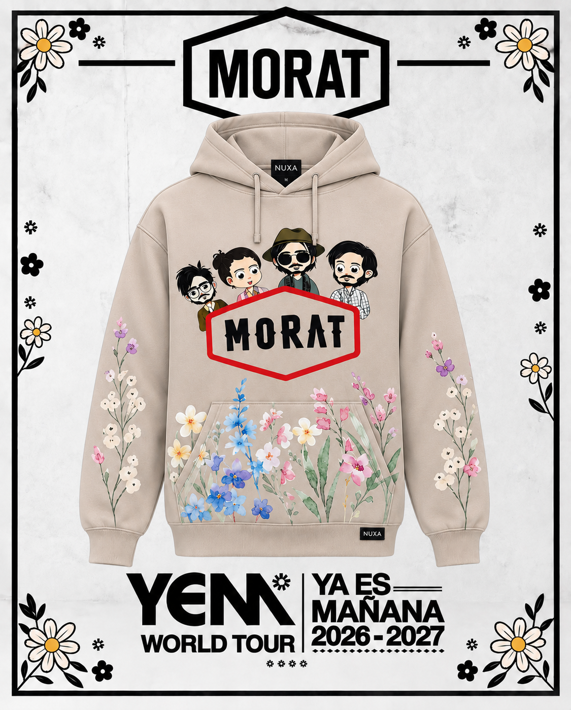Poleron Morat floreado