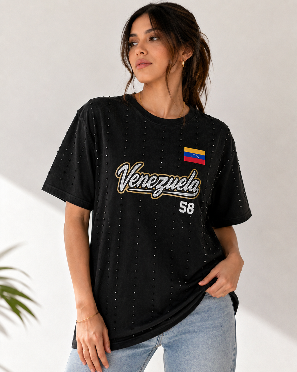 POLERA VENEZUELA 58 ✨ CON BRILLOS  UNISEX • 30% OFF