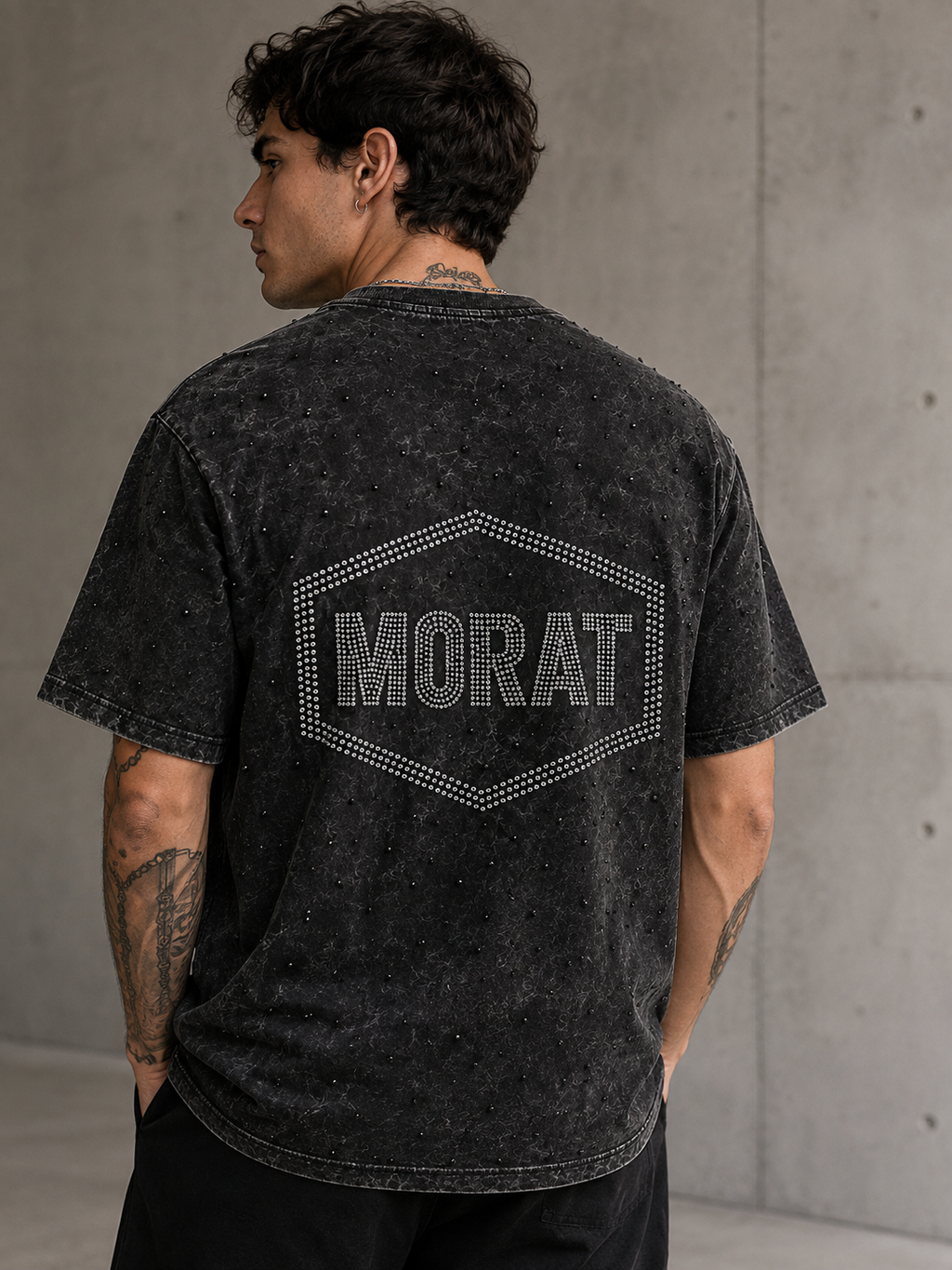 ✨ Polera MORAT — Unisex | con Cristales Strass efecto diamante