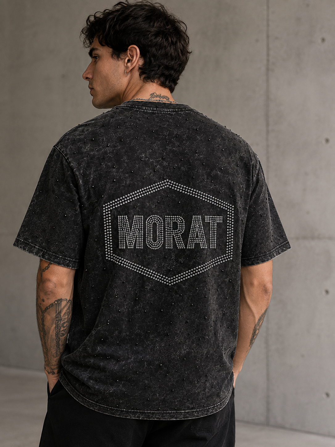 ✨ Polera MORAT — Unisex | con Cristales Strass efecto diamante