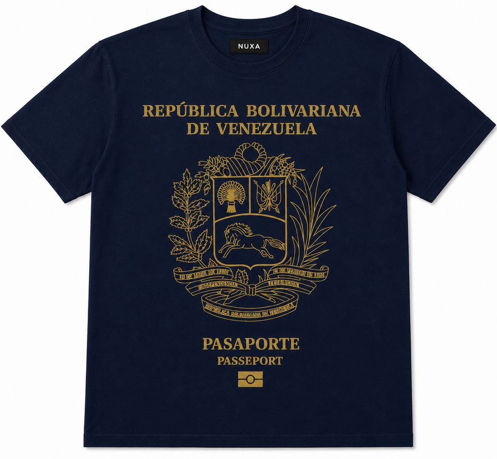 Polera Pasaporte Venezolano Unisex - 30% OFF