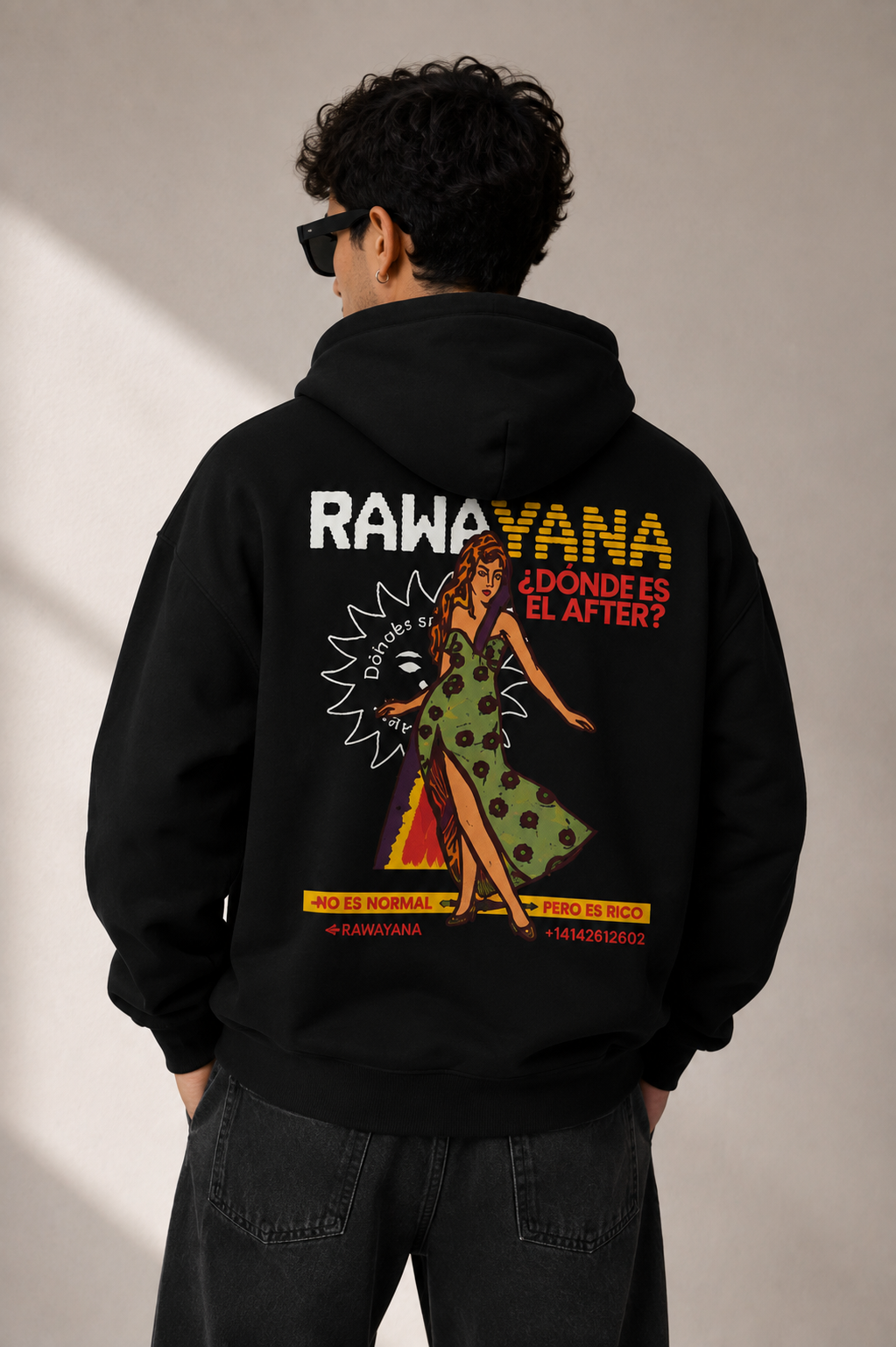 Poleron rawayana- Negro- UNISEX- 30% OFF