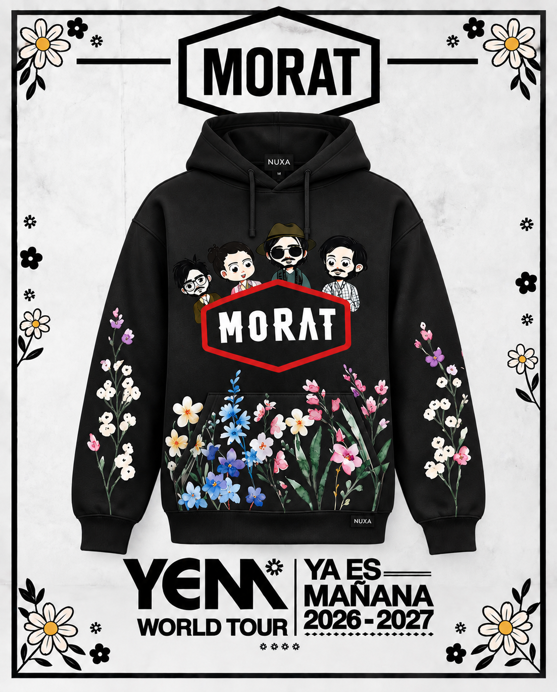 Poleron Morat floreado