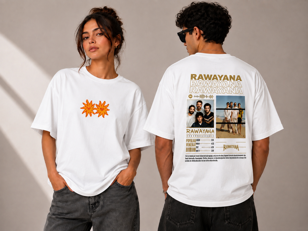 POLERA RAWAYANA — EDICIÓN ESPECIAL-Blanco - UNISEX- 30% OFF