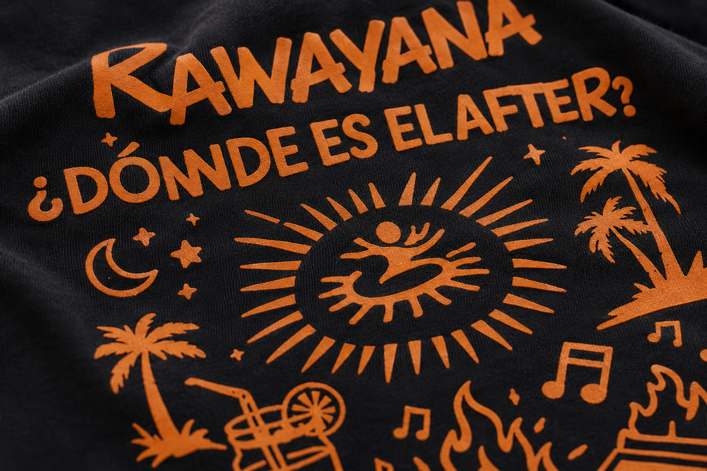 🖤 RAWAYANA — ¿DÓNDE ES EL AFTER? Negra  - UNISEX- 30% OFF