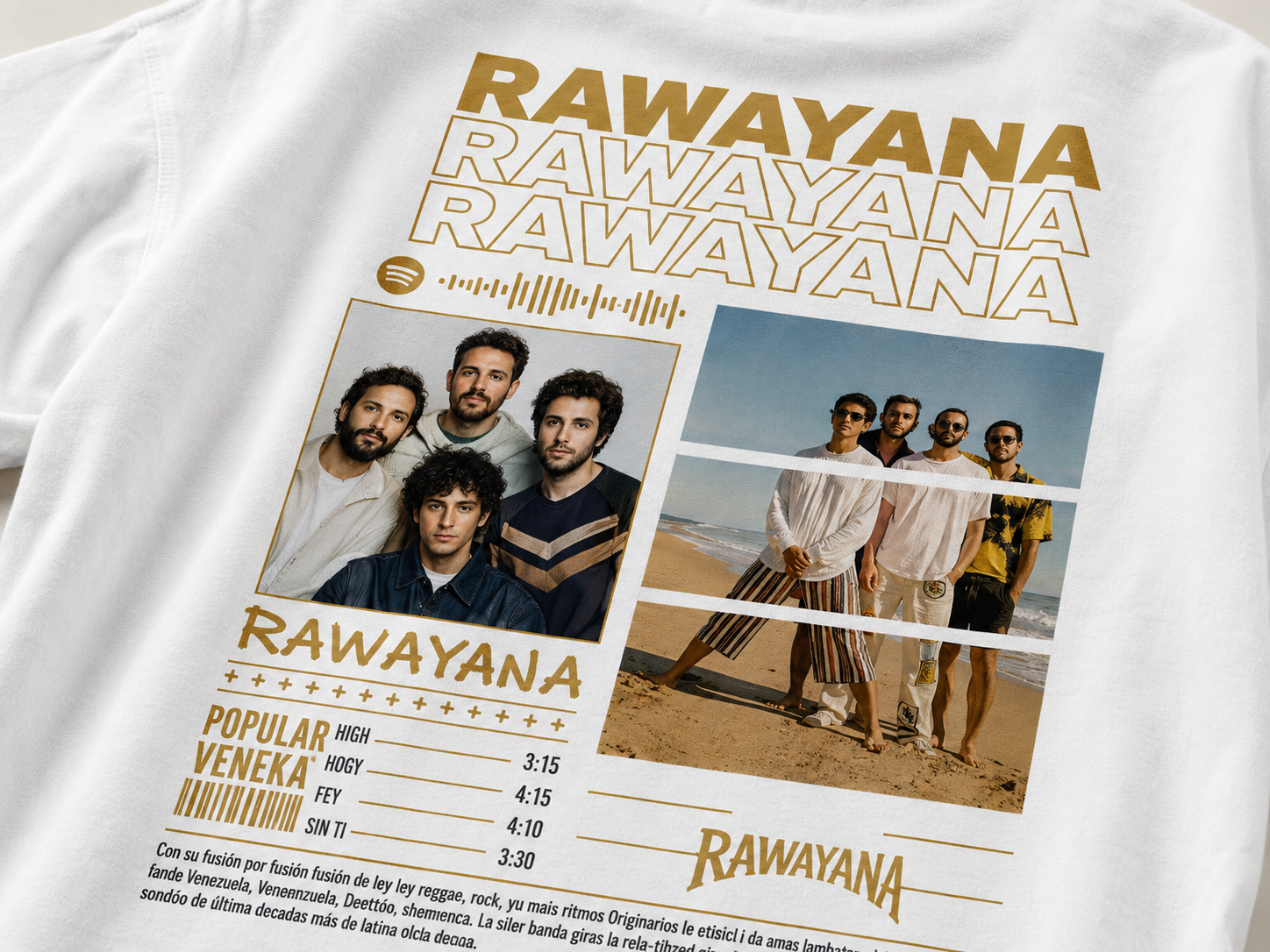 POLERA RAWAYANA — EDICIÓN ESPECIAL-Blanco - UNISEX- 30% OFF