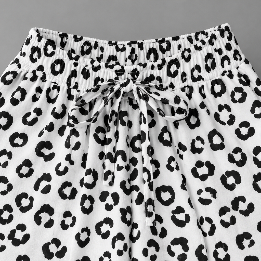 Pantalón Leopardo Blanco