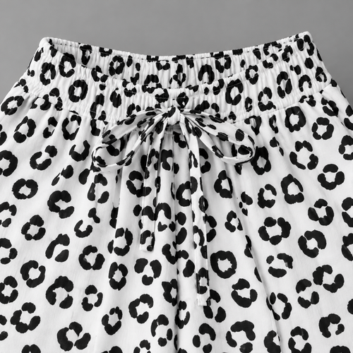 Pantalón Leopardo Blanco