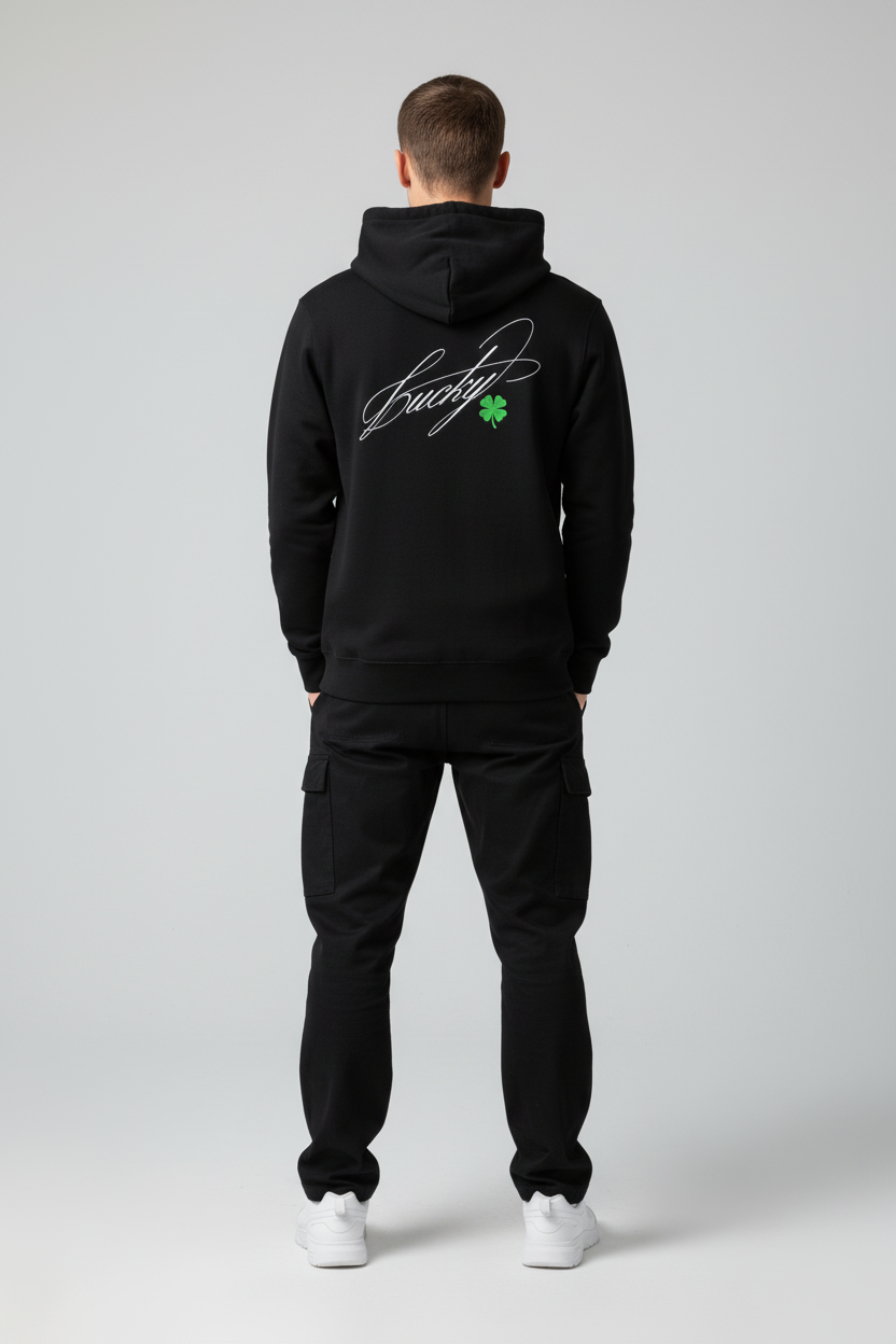 Hoodie Lucky - Espalda en modelo
