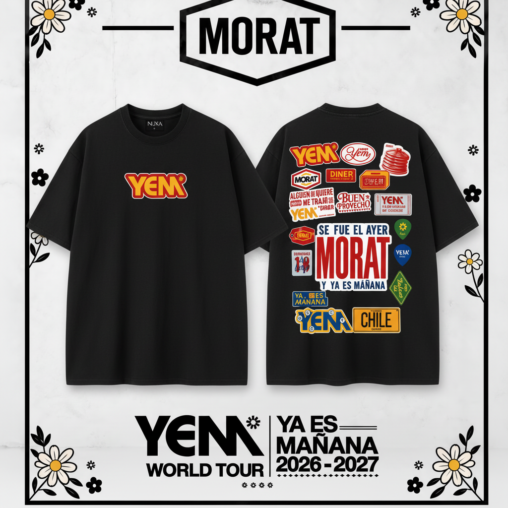 Polera Morat YEM Chile - Color Negra