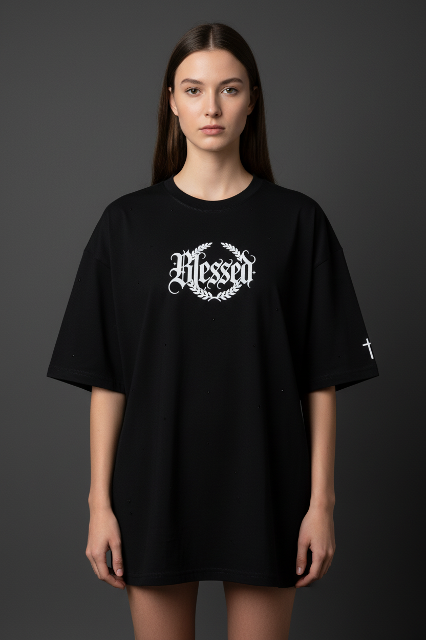 Polera Blessed vista frontal